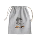 ユウィズのネコVSイヌ・キャメルクラッチ Mini Drawstring Bag