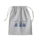 みやぎ助産師オンラインチームM-MOTのちょこちょこ動こうアマビエちゃん（文字青） Mini Drawstring Bag