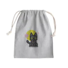 夢見る柴犬のCherry-Blossom-Moon Mini Drawstring Bag