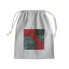 その日暮らし。の薔薇のお花 深紅 Mini Drawstring Bag