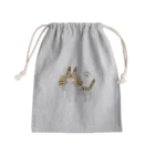 ツギハギ ニクの【GuchaNeko】茶白 Mini Drawstring Bag