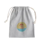 ゲンの夏、オレンジの水泳帽（リメイク） Mini Drawstring Bag