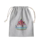 Lily bird（リリーバード）のかき氷とペンギンたち① Mini Drawstring Bag