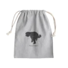 hand work peeyのトイプードル　ブラック　hang  in there!! Mini Drawstring Bag