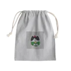 chimat.の花をもった猫さん（Green） Mini Drawstring Bag