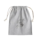 シュハムショップの潰れネコ Mini Drawstring Bag