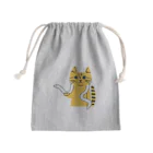 mapechiのトラネコしまお、白蛇くんと仲良し Mini Drawstring Bag