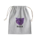 小鳥と映画館のロックなネコ Mini Drawstring Bag