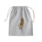 flatcoatedretrieverのgolden retriever Mini Drawstring Bag