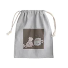 ころんぱの店のお楽しみはティータイム Mini Drawstring Bag