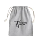 DRIPPEDのNO SKATE NO LIFE 黒ロゴ Mini Drawstring Bag