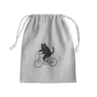 k_oの自転車に乗ったねこ Cycling cat Mini Drawstring Bag