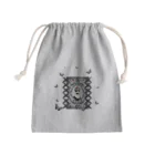 海賊猫 cocoのKeep Calm and Goth On♱マリー・アントワネット『Masquerade』♱黒ロリ ゴスロリ ゴシック 蝶 Mini Drawstring Bag