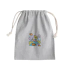 Cody the LovebirdのChubby Bird サンゴ礁を守ろう！　オカメインコと海のお友達 Mini Drawstring Bag