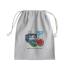 Train Kids! SOUVENIR SHOPの青い電車 「 スイカ割り 」 Mini Drawstring Bag