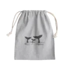 海の仲間たちオフィシャルSTOREのクジラの家族～Whale Family Mini Drawstring Bag