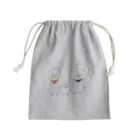 おふせやのとりとなかまたちきんちゃく Mini Drawstring Bag