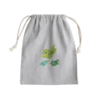 ロジローのトリサン(鳥3) Mini Drawstring Bag