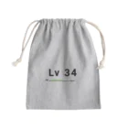 歯車デザインのレベル34 レベルアップ Mini Drawstring Bag