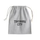 JIMOTOE Wear Local Japanの土浦市 TSUCHIURA CITY ロゴブラック Mini Drawstring Bag