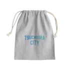 JIMOTOE Wear Local Japanの土浦市 TSUCHIURA CITY ロゴブルー きんちゃく