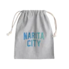 JIMOTOE Wear Local Japanの成田市 NARITA CITY ロゴブルー きんちゃく