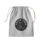 ちゃんまゆの誰もが冒険家グッズ（黒丸ver) Mini Drawstring Bag