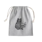 D H Dahliaの猫と髑髏 Mini Drawstring Bag