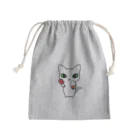 はるかのしれねこ。「ごはん。」 Mini Drawstring Bag