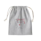 佐々木一人のワクワクたましい(しあわせだなあ) Mini Drawstring Bag