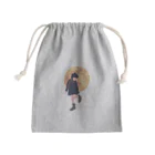 キッズモード某の月と黒ワンピの女の子 Mini Drawstring Bag