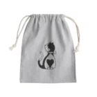 ぶんご@のすけのbungoハートねこ Mini Drawstring Bag