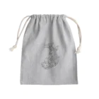 うささん和の3羽のうささんと金鯱くん Mini Drawstring Bag