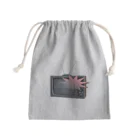 rabbiのモノクロテレビ - black and white TV Mini Drawstring Bag