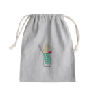 なまず店のソフトクリームソーダ（cream soda） Mini Drawstring Bag