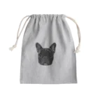 フレンチブルドッグのてんちゃんのモノクロ　フレンチブルドッグのてんちゃん Mini Drawstring Bag