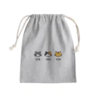 Pのねこ三兄弟 Mini Drawstring Bag