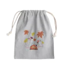 Lily bird（リリーバード）の落ち葉と焼き芋と文鳥ず Mini Drawstring Bag