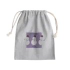 Hinaのまるくて かわいい purple Mini Drawstring Bag