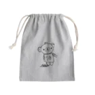 がまぐちこぐまのといといのこぐましろくろ Mini Drawstring Bag