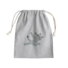 🤍一ノ瀬 彩 🐇⸒⸒ suzuri支店🤍の甘えんぼネコ【ゆめかわアニマル】 Mini Drawstring Bag