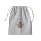 キクチミユキのもちもちショップのほっぺぷにぷにうさちゃん Mini Drawstring Bag