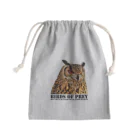 有限会社サイエンスファクトリーのBIRDS OF PREY ベンガルワシミミズク Mini Drawstring Bag