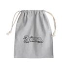 🤍一ノ瀬 彩 🐇⸒⸒ suzuri支店🤍の一ノ瀬彩:LOGO_POP_ﾓﾉｸﾛ【英語】 Mini Drawstring Bag