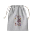 Pointillism loveの雀の子 Mini Drawstring Bag