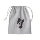 CELLOtoNERIのBorder Collie Heureux Mini Drawstring Bag