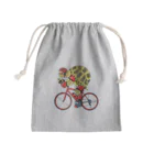 segasworksのカメの自転車乗り Mini Drawstring Bag