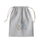 まめるりはことりのご機嫌羽セキセイインコちゃん【まめるりはことり】 Mini Drawstring Bag