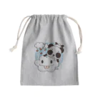 イラスト MONYAAT のズレちゃんとくもちゃん Mini Drawstring Bag