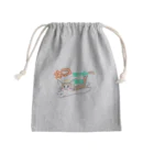 海来　漁師の嫁の海のアイテムのネコ飛び出し注意 Mini Drawstring Bag
